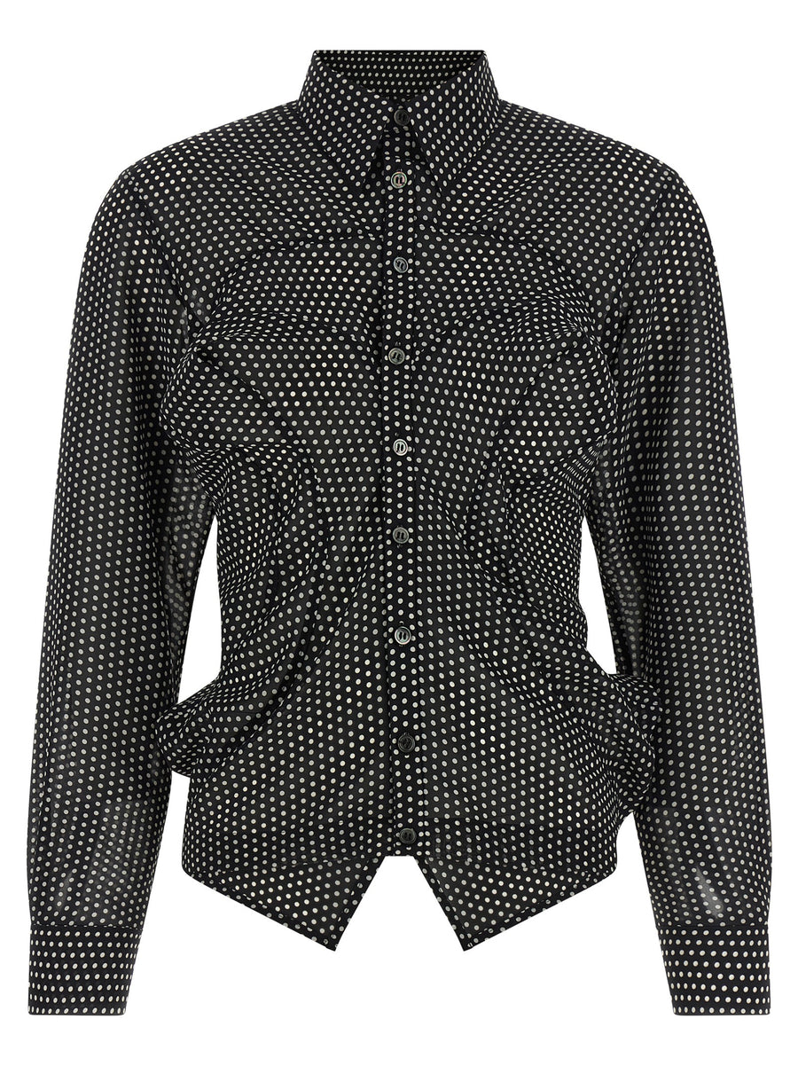 Junya Watanabe 100% Polyester blouse in black