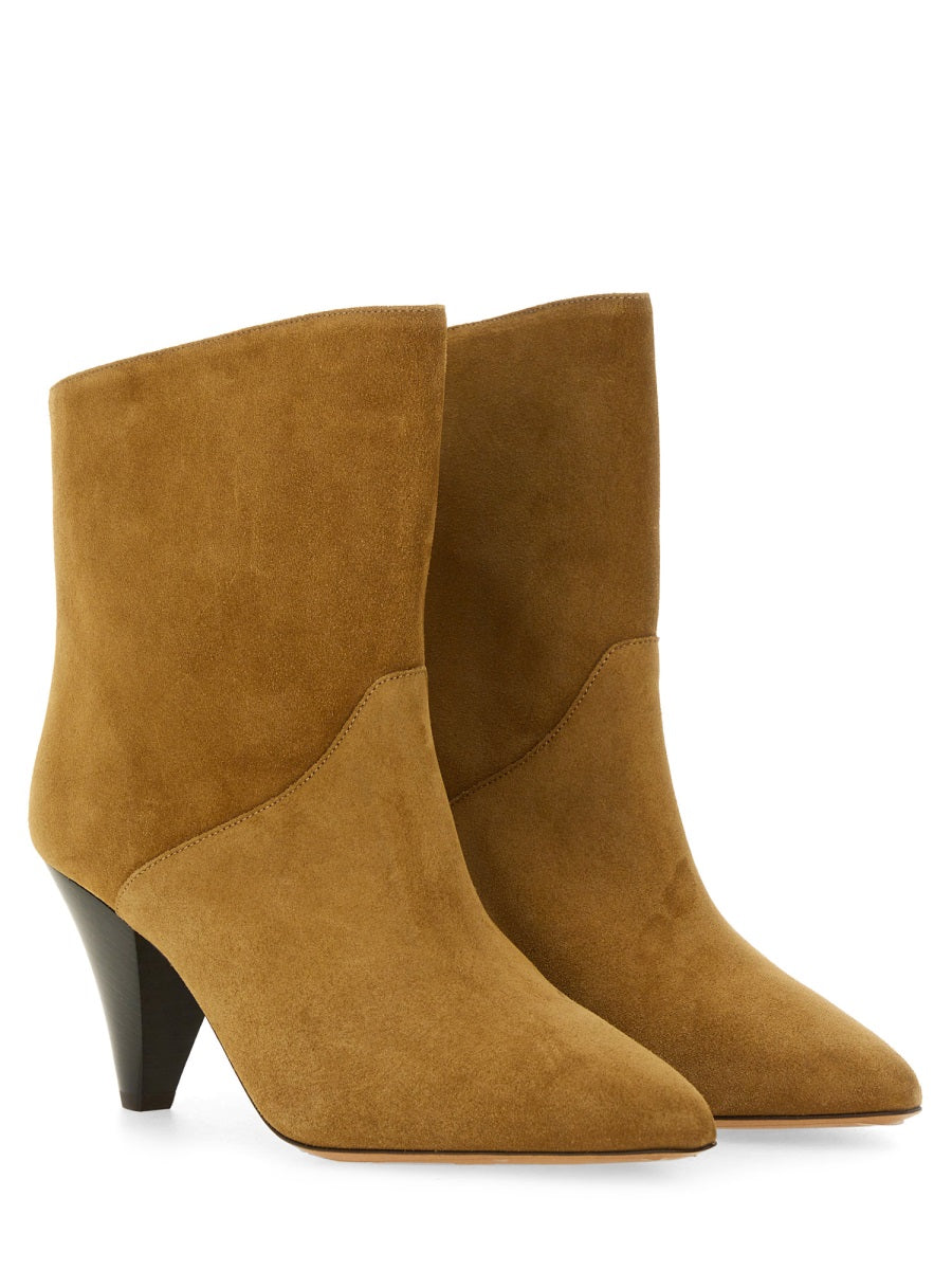 Boots Loline Beige Calf Leather