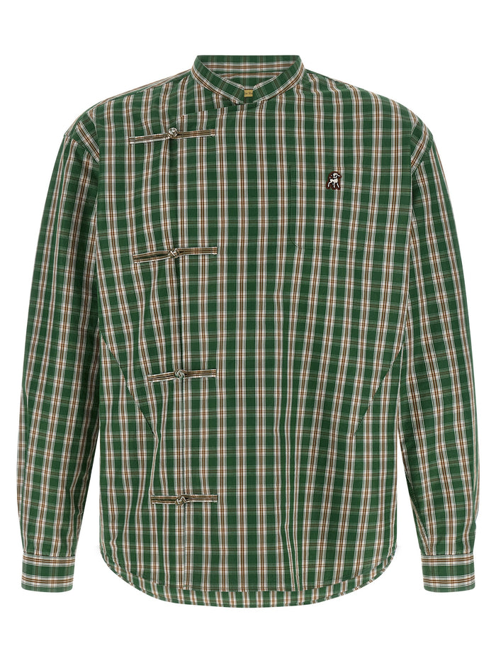 Undercover 68% cotton shirt in green