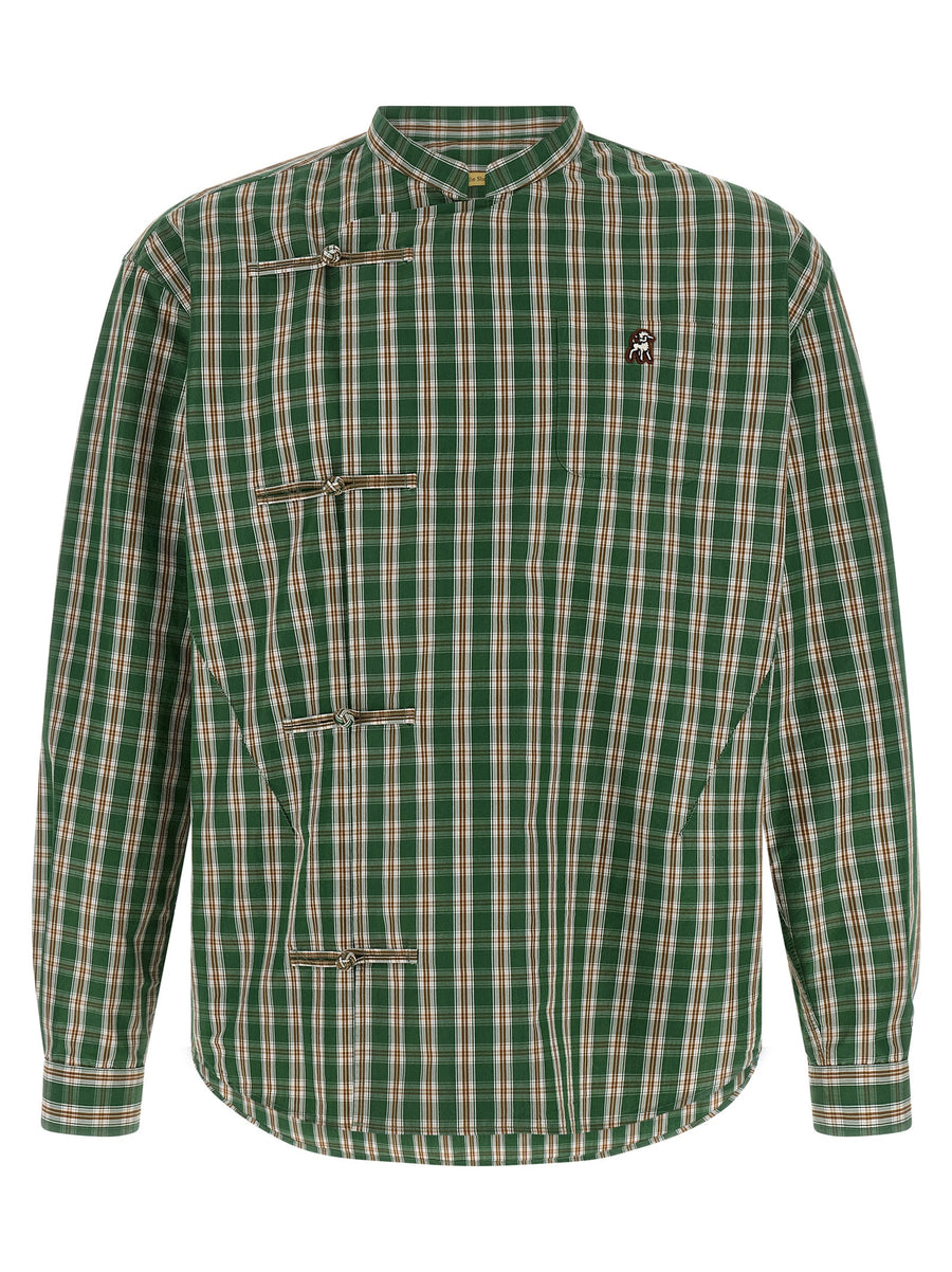 Undercover 68% cotton shirt in green