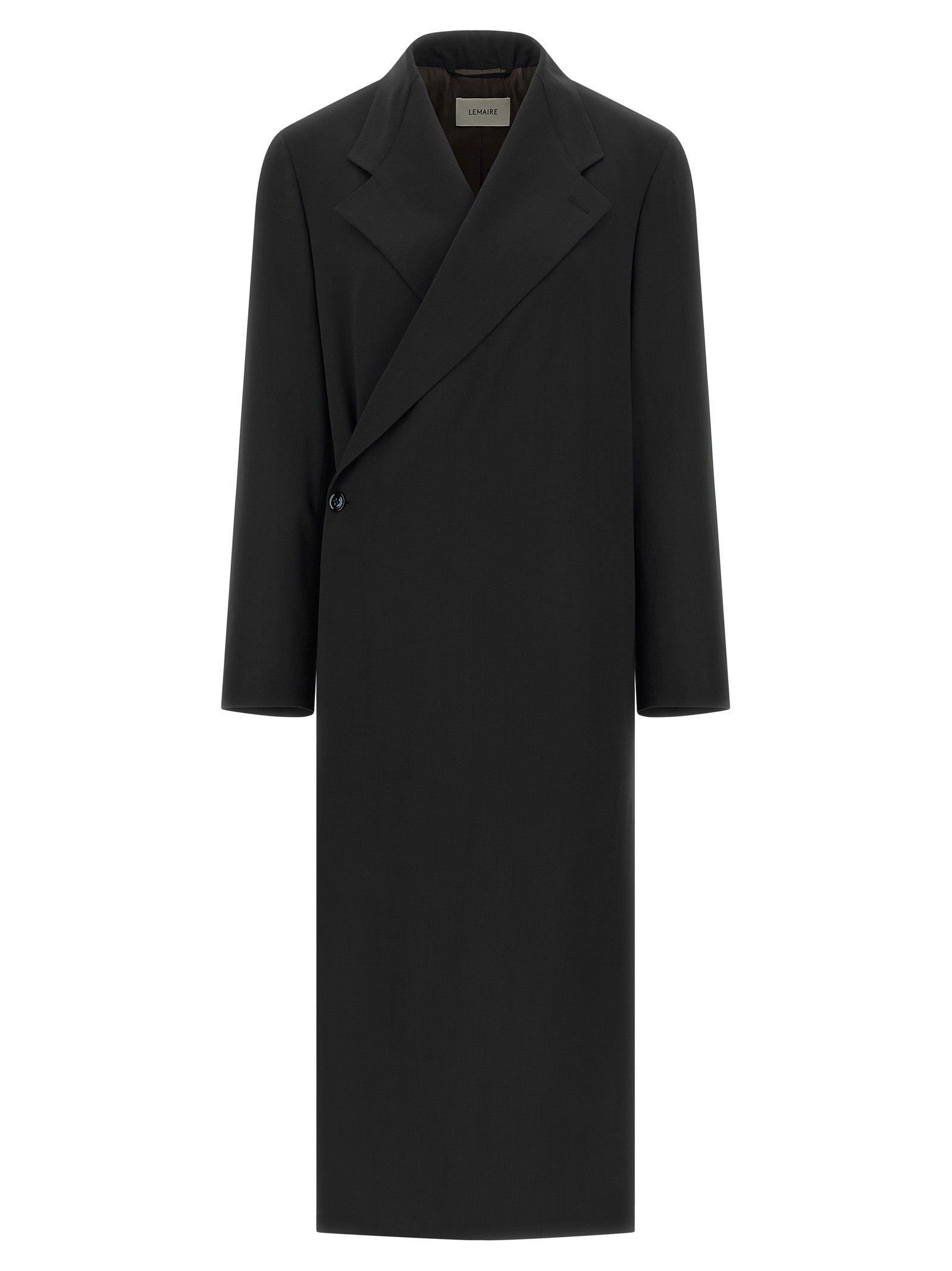 Lemaire 100% Wool coat in black