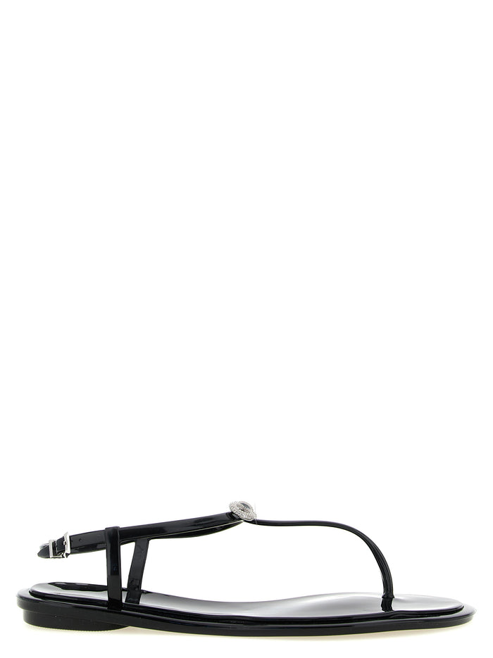 Mach & Mach 100% PVC sandal in black