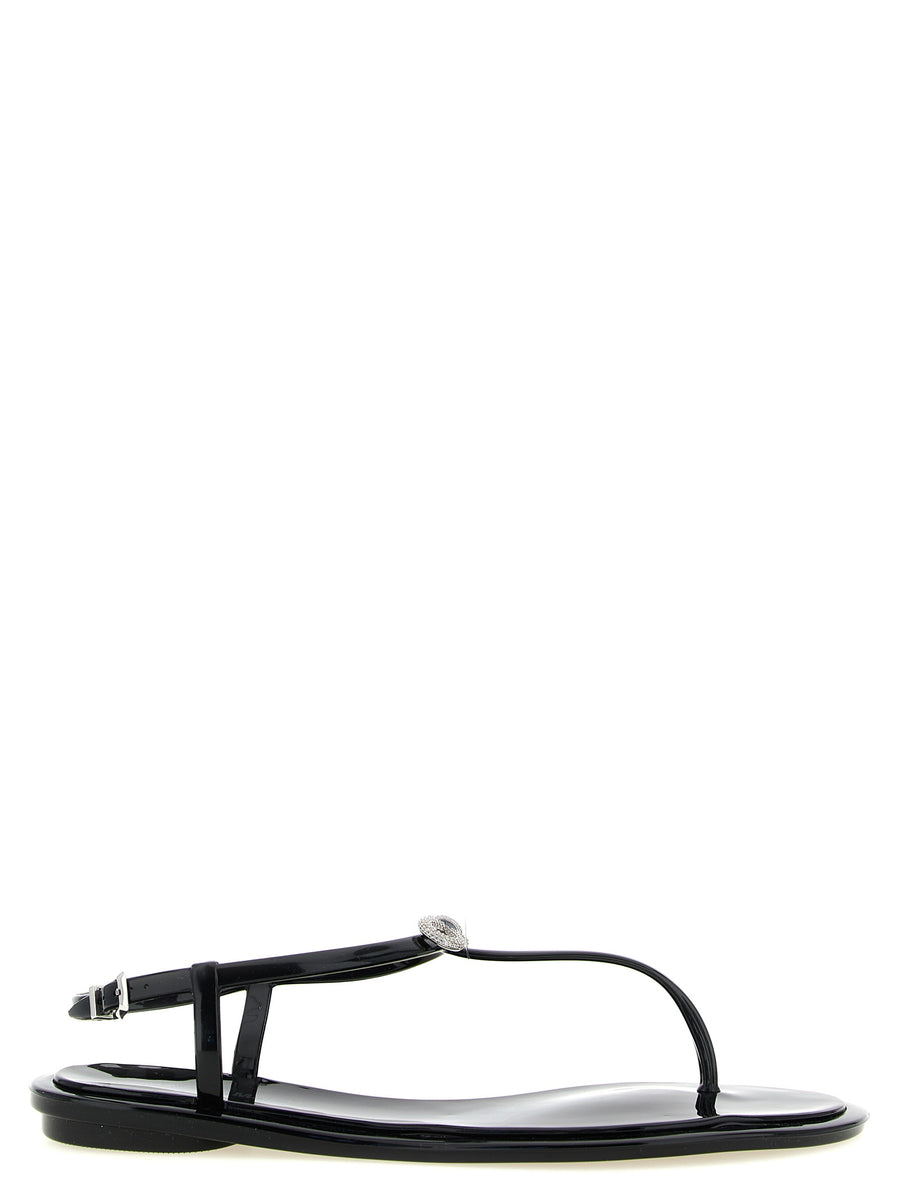 Mach & Mach 100% PVC sandal in black