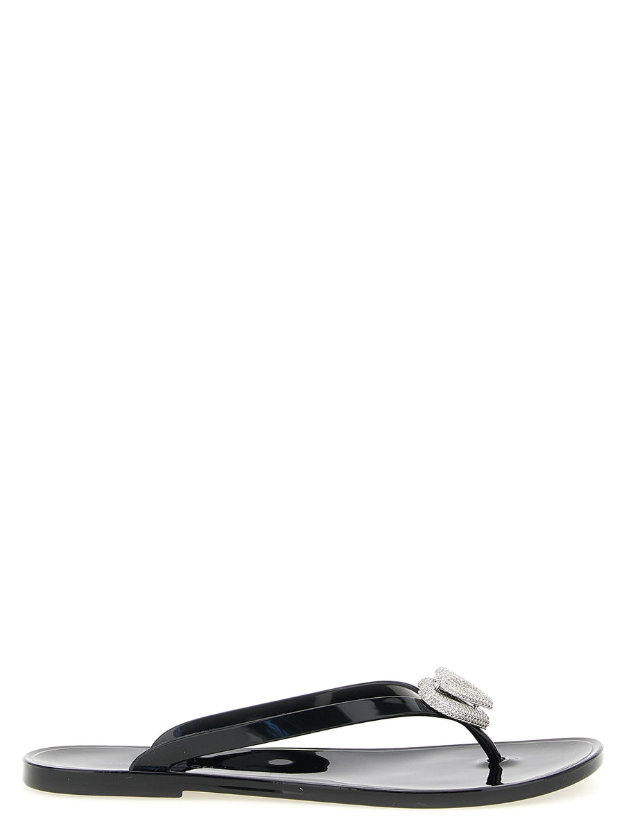 Mach & Mach 100% PVC sandal in black