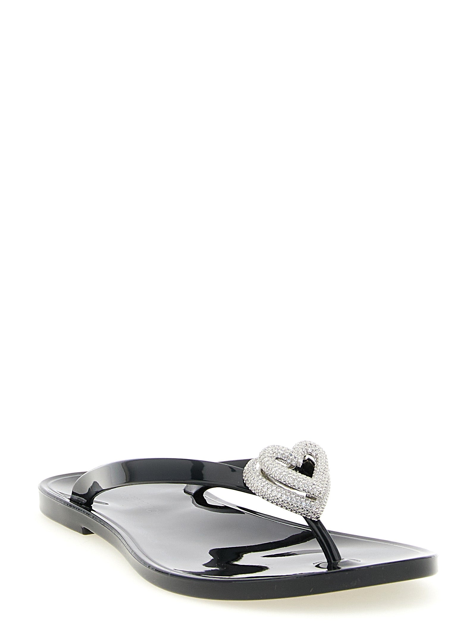Mach & Mach 100% PVC sandal in black — view 2