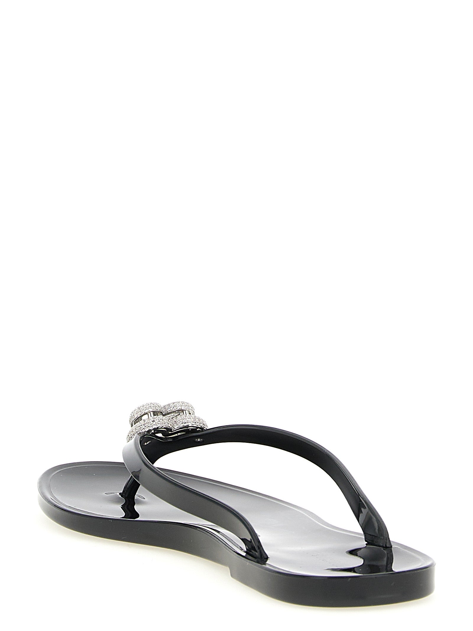 Mach & Mach 100% PVC sandal in black — view 3