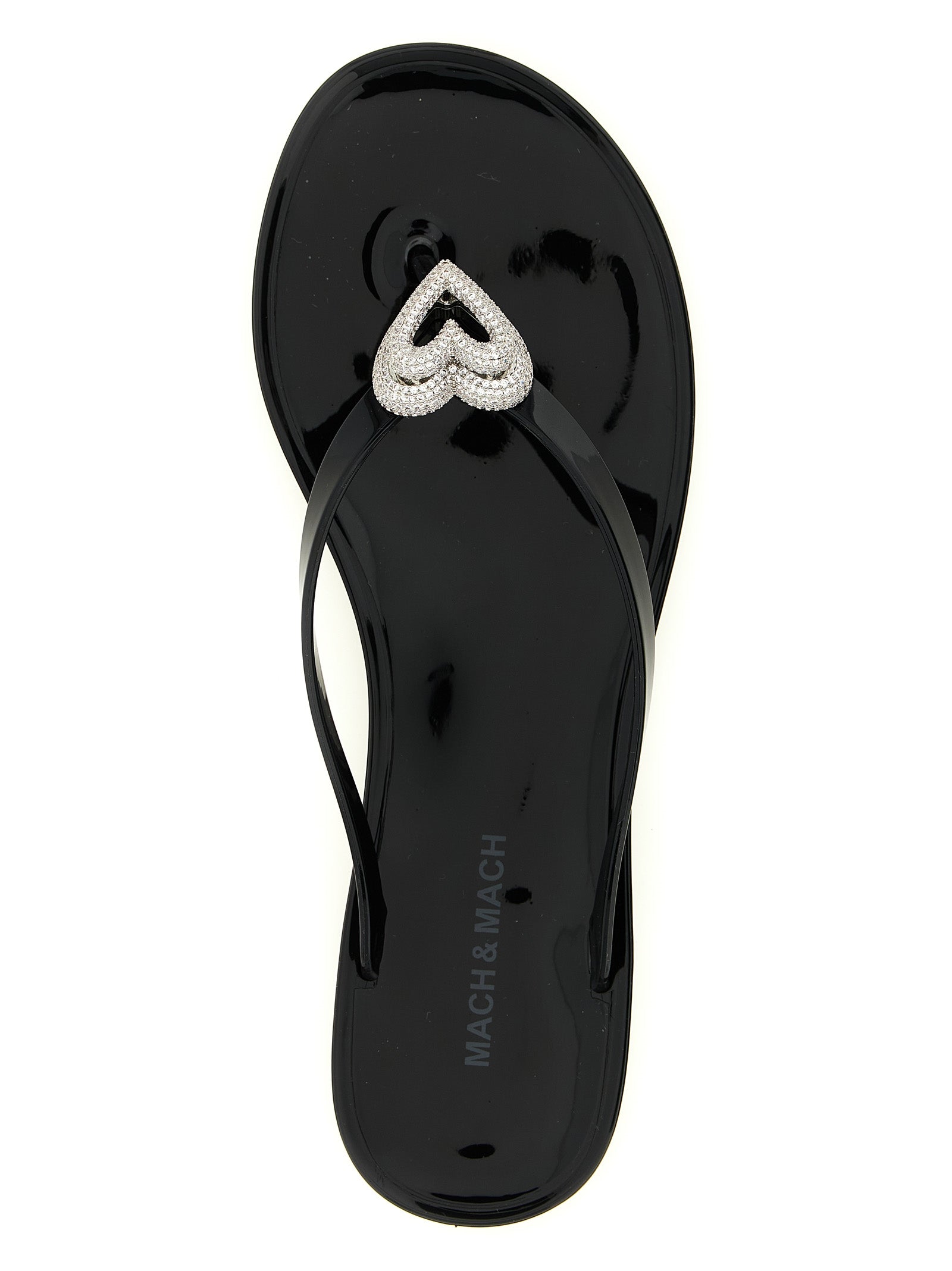 Mach & Mach 100% PVC sandal in black — view 4