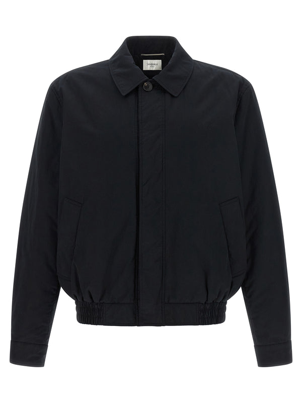 Saint Laurent 100% Cotton jacket in black