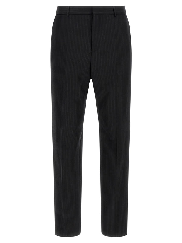 Saint Laurent 100% wool trousers in black