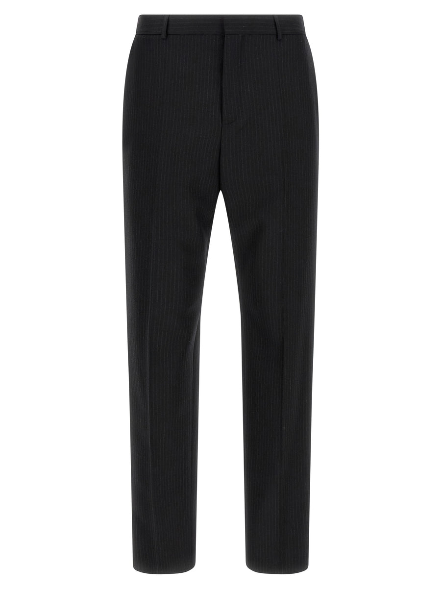 Saint Laurent 100% wool trousers in black