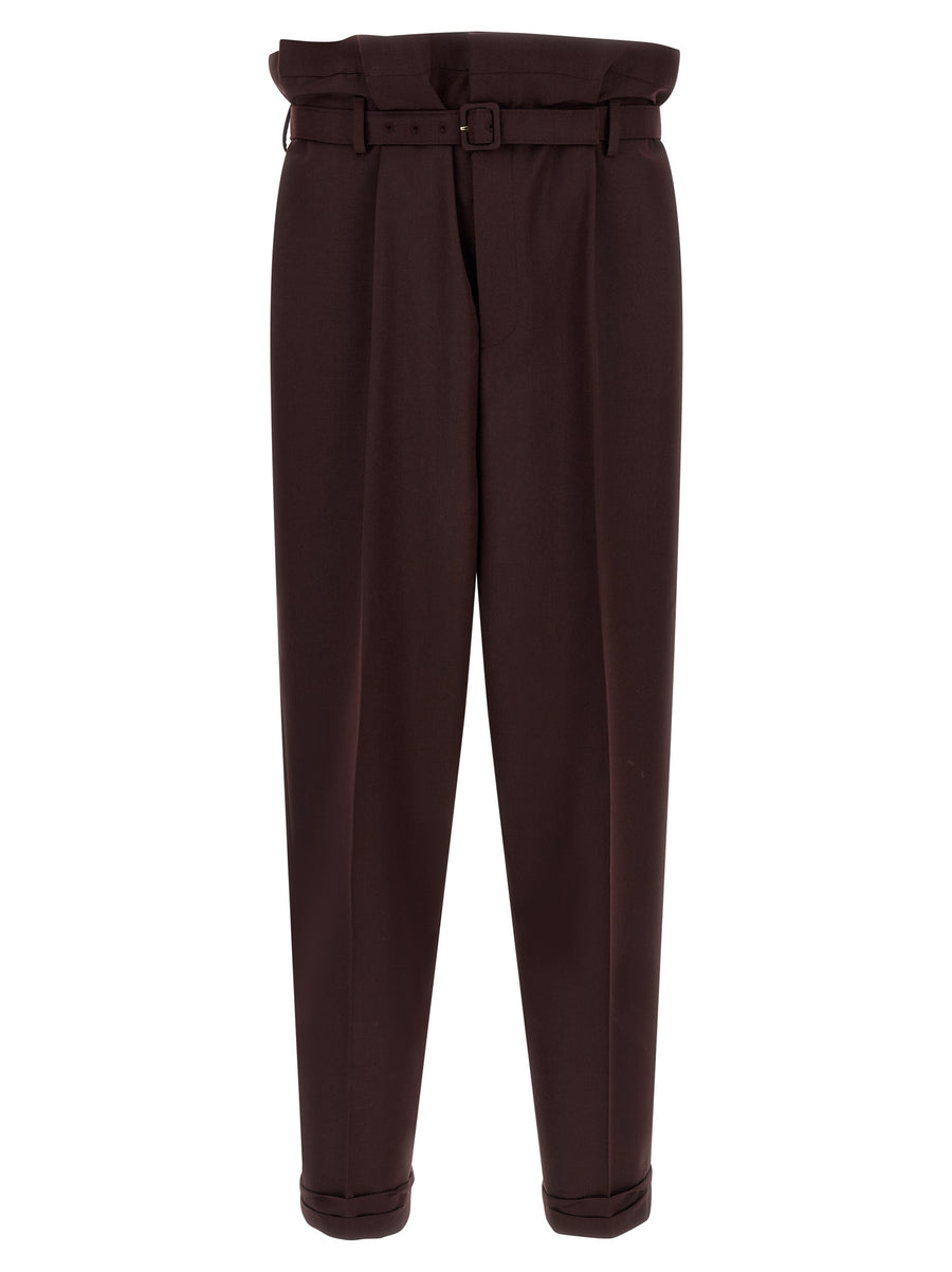 Saint Laurent 100% Wool trousers in purple