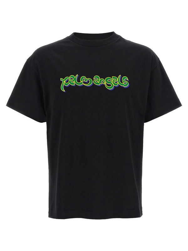 Palm Angels 100% cotton t-shirt in black