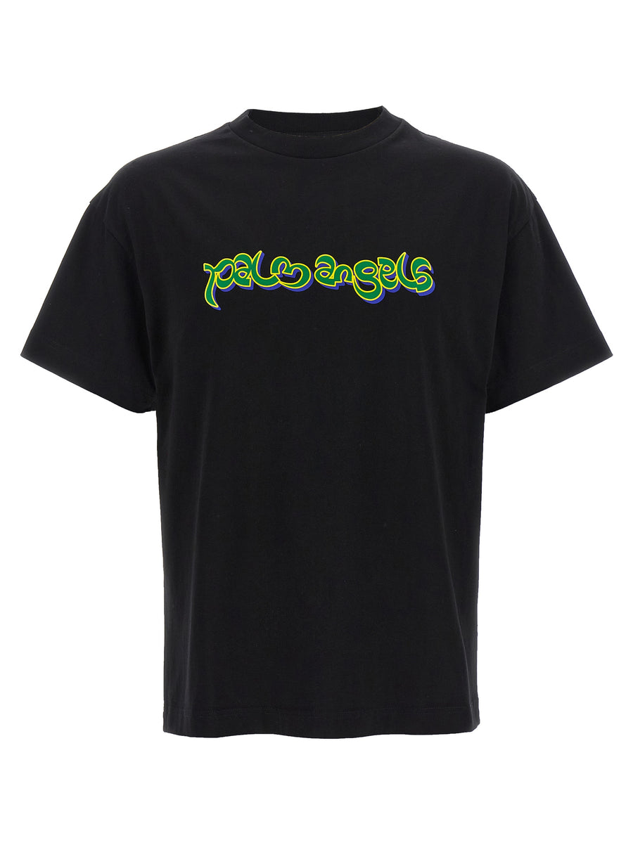 Palm Angels 100% cotton t-shirt in black