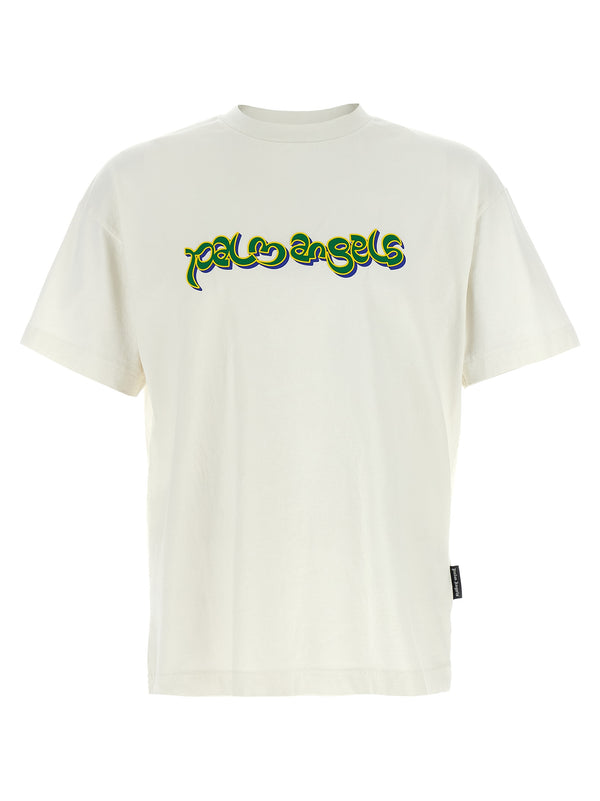 Palm Angels 100% Cotton t-shirt in white