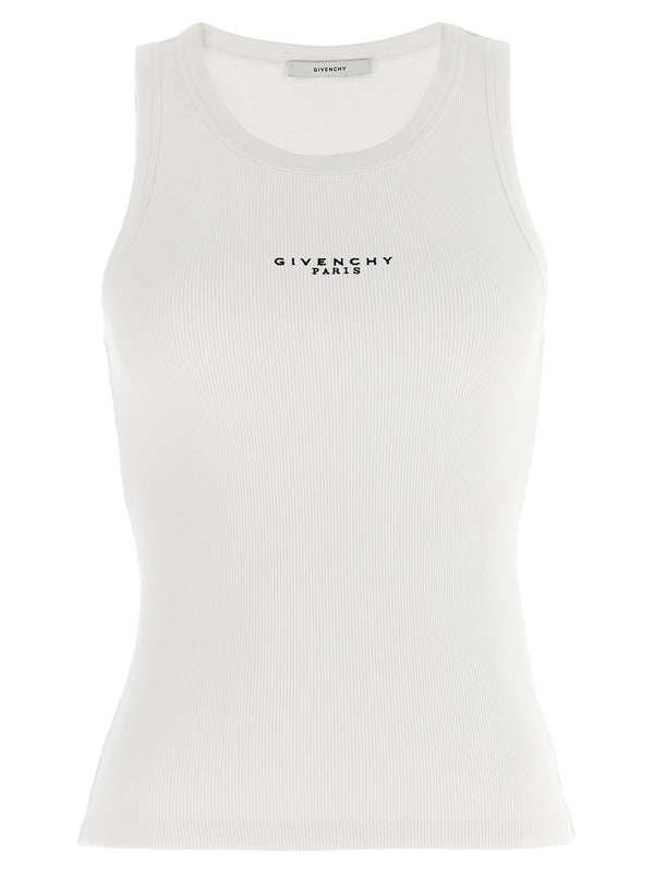 Givenchy 98% Cotton tank top in white