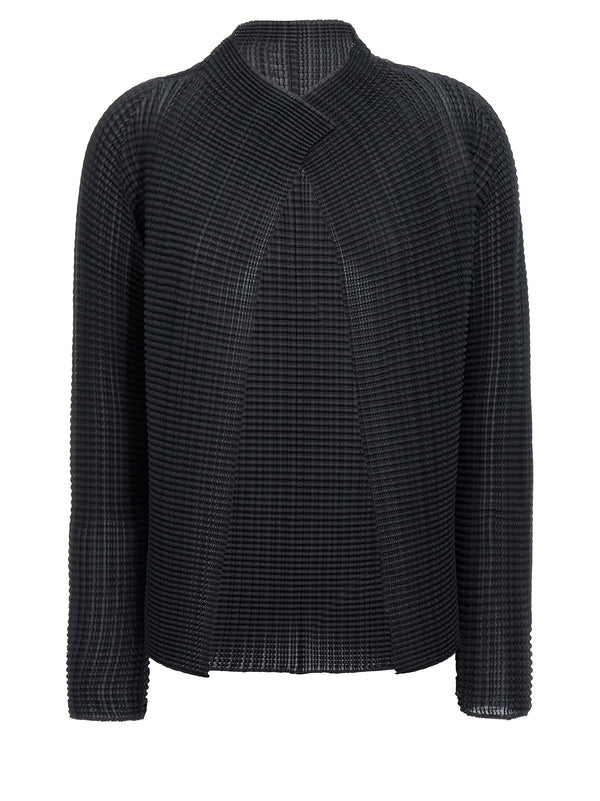 Issey Miyake 100% recycled polyester cardigan in black