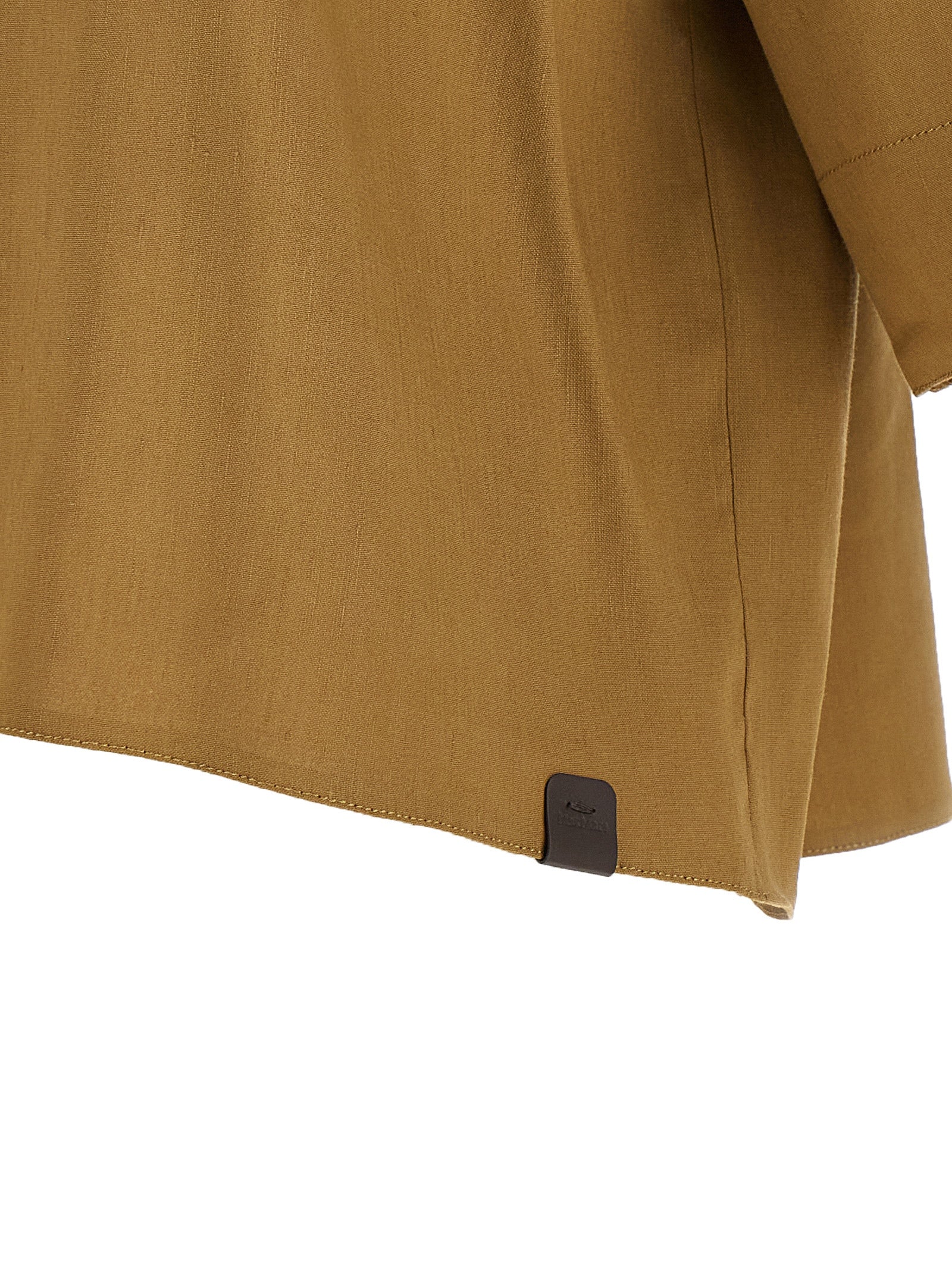 Max Mara 62% Linen blouse in beige — view 4