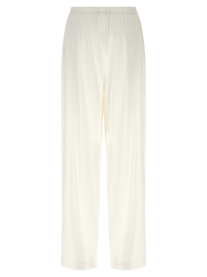White Linen Casual Pants