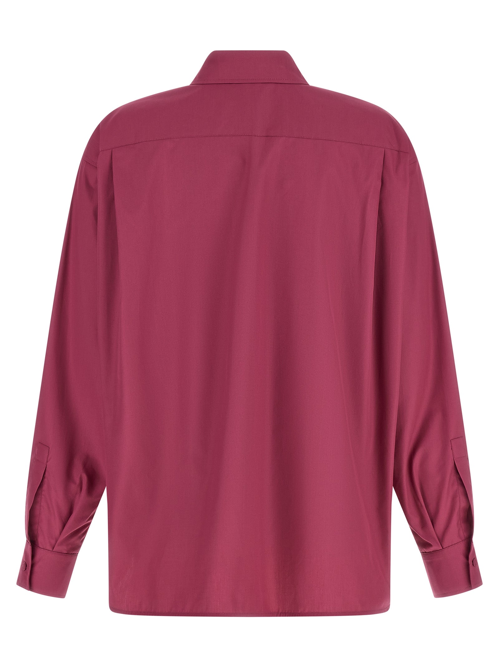 Max Mara 100% Cotton blouse in fuchsia — view 2