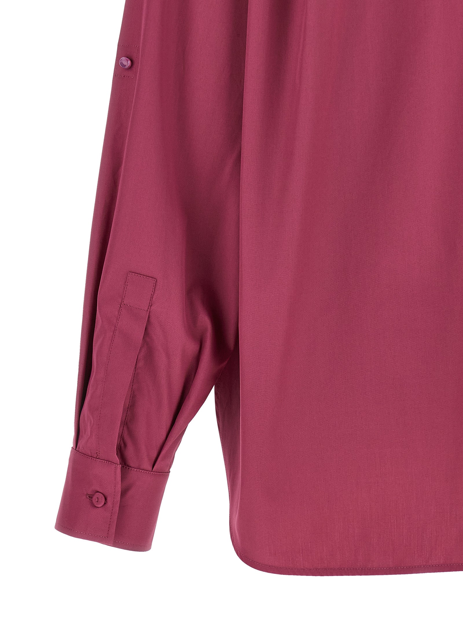 Max Mara 100% Cotton blouse in fuchsia — view 4
