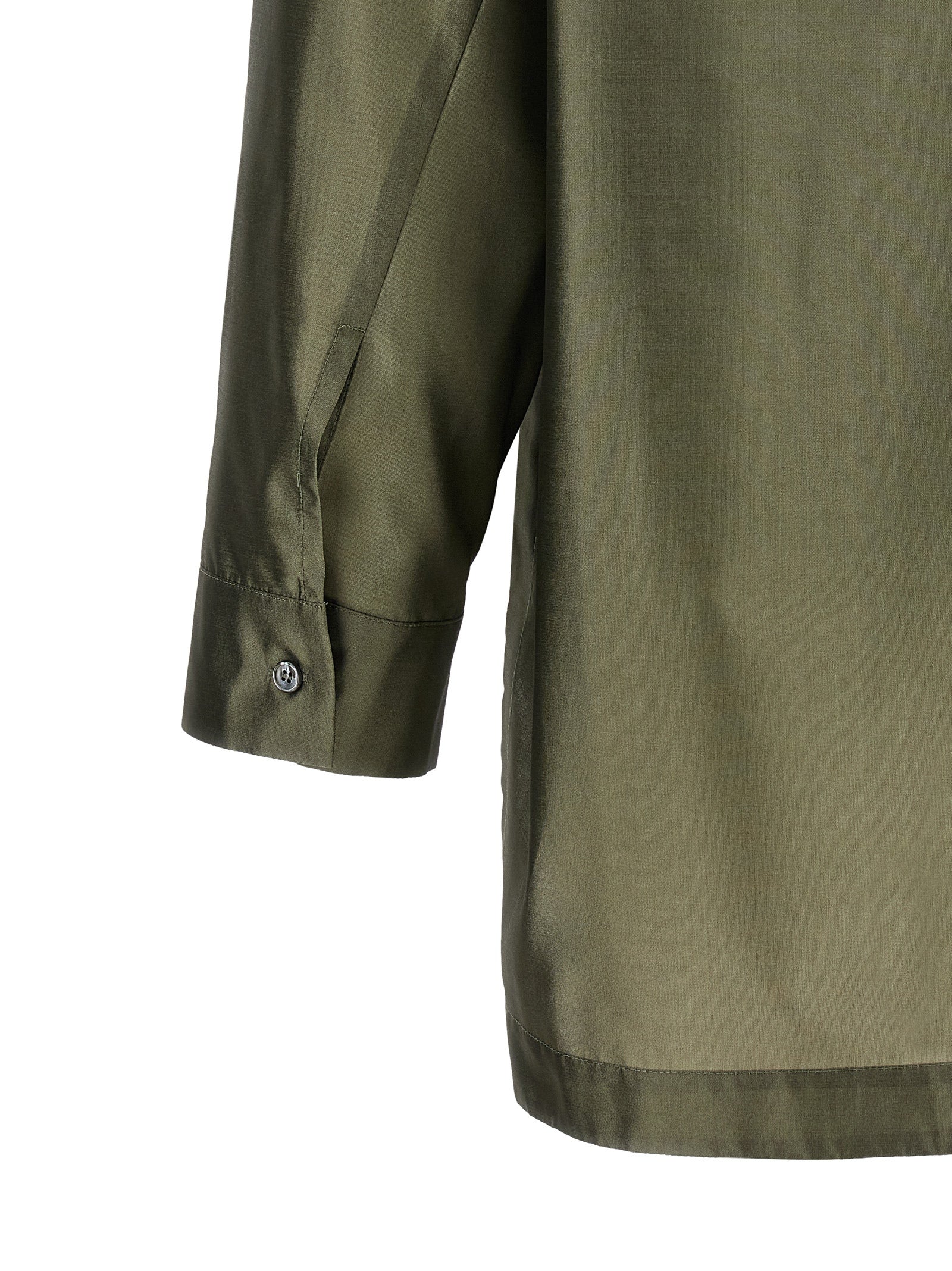 'S Max Mara 71% Polyester blouse in green — view 4