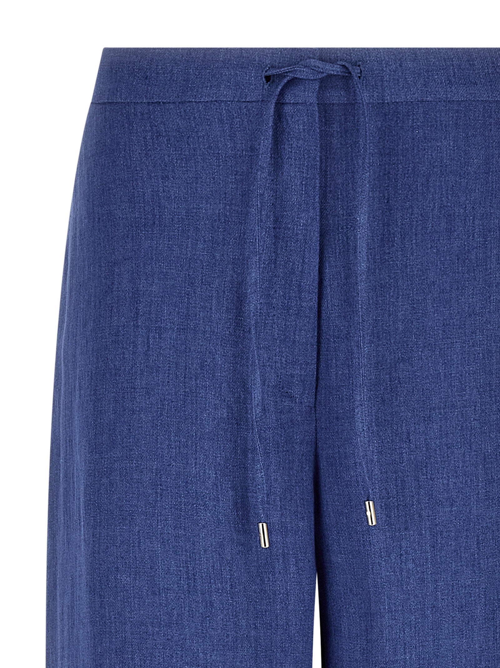 Max Mara 100% Linen trousers in blue — view 3