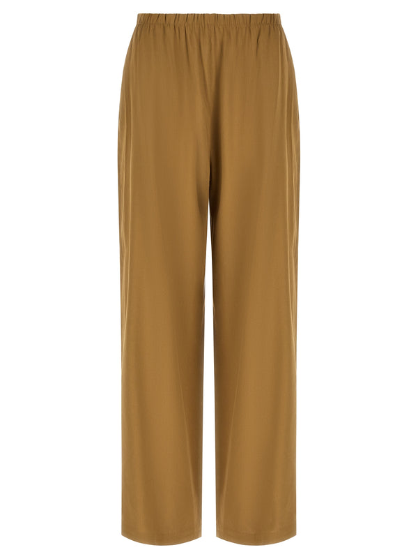 Max Mara 62% Linen trousers in beige