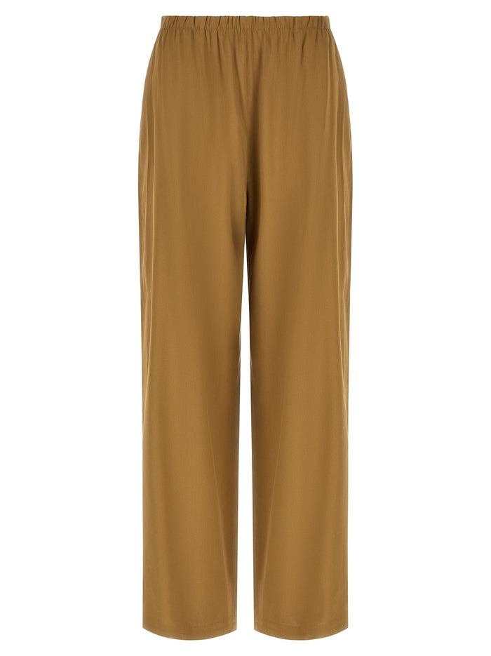 Max Mara 62% Linen trousers in beige