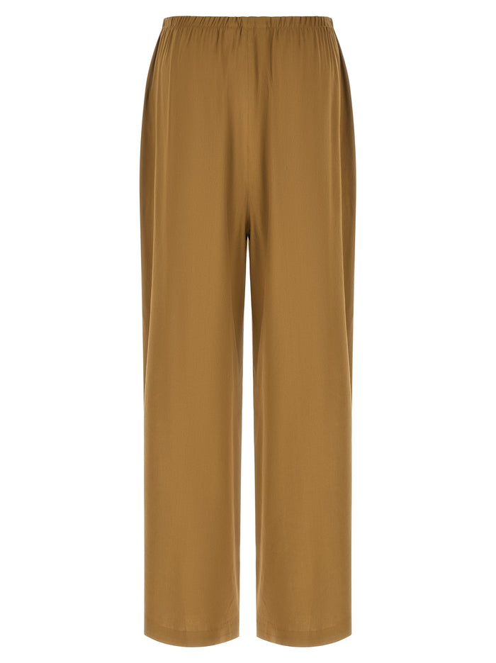 Max Mara 62% Linen trousers in beige — view 2