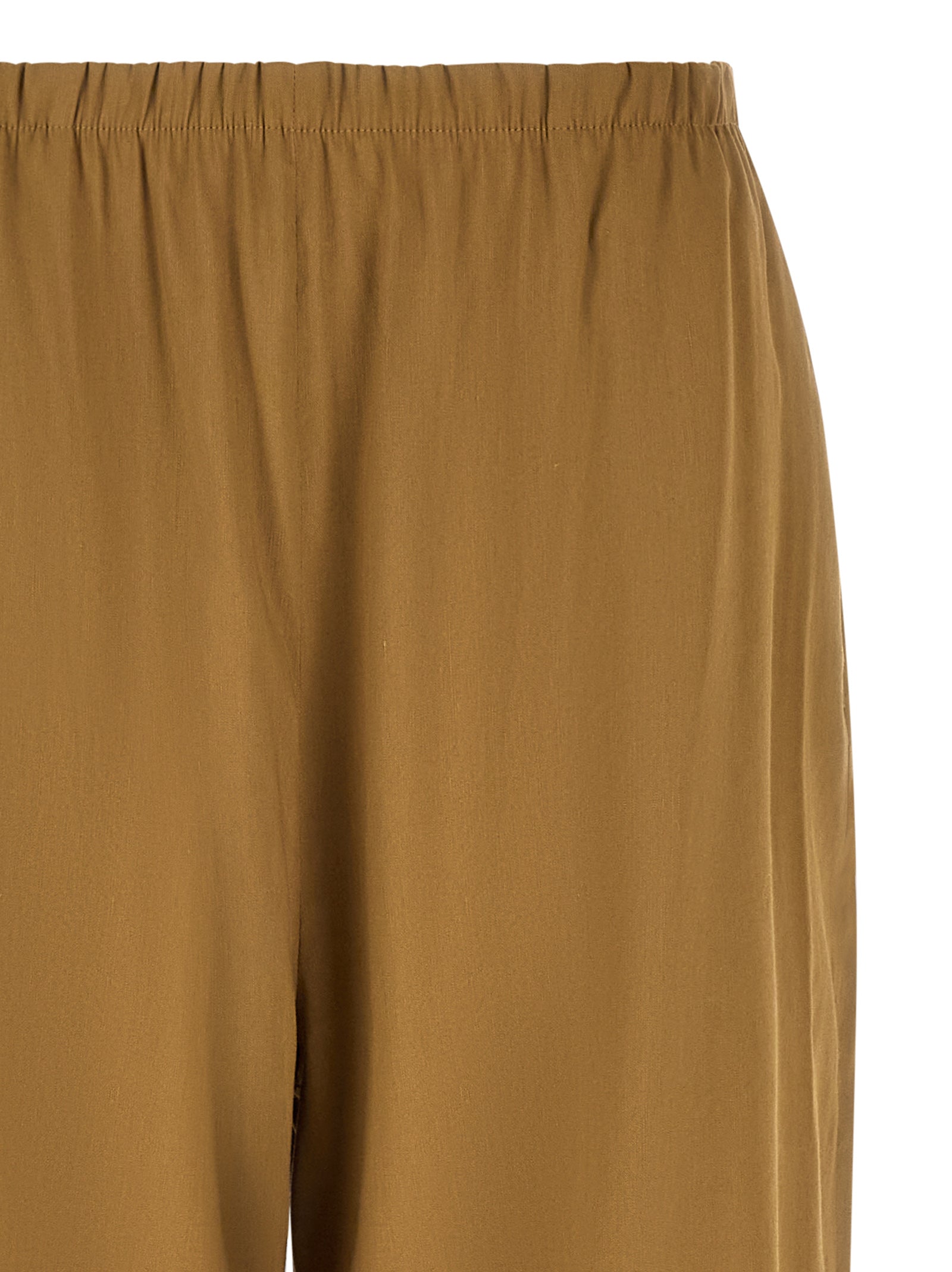 Max Mara 62% Linen trousers in beige — view 3