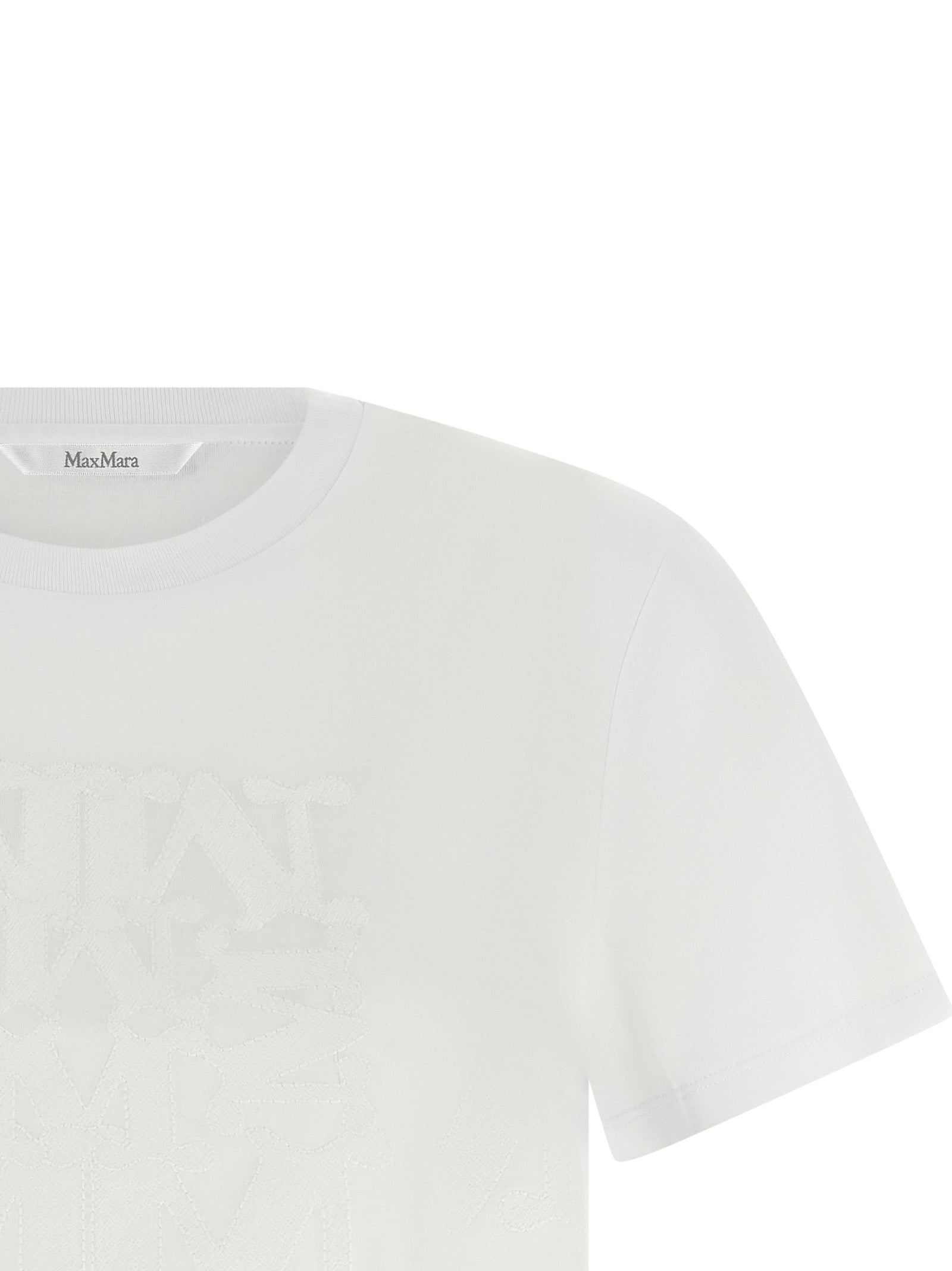 Max Mara 100% Cotton t-shirt in white — view 3