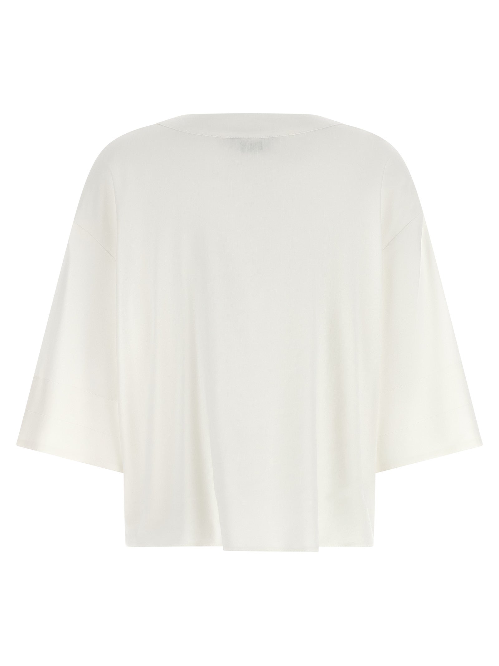 Max Mara 62% Linen blouse in white — view 2