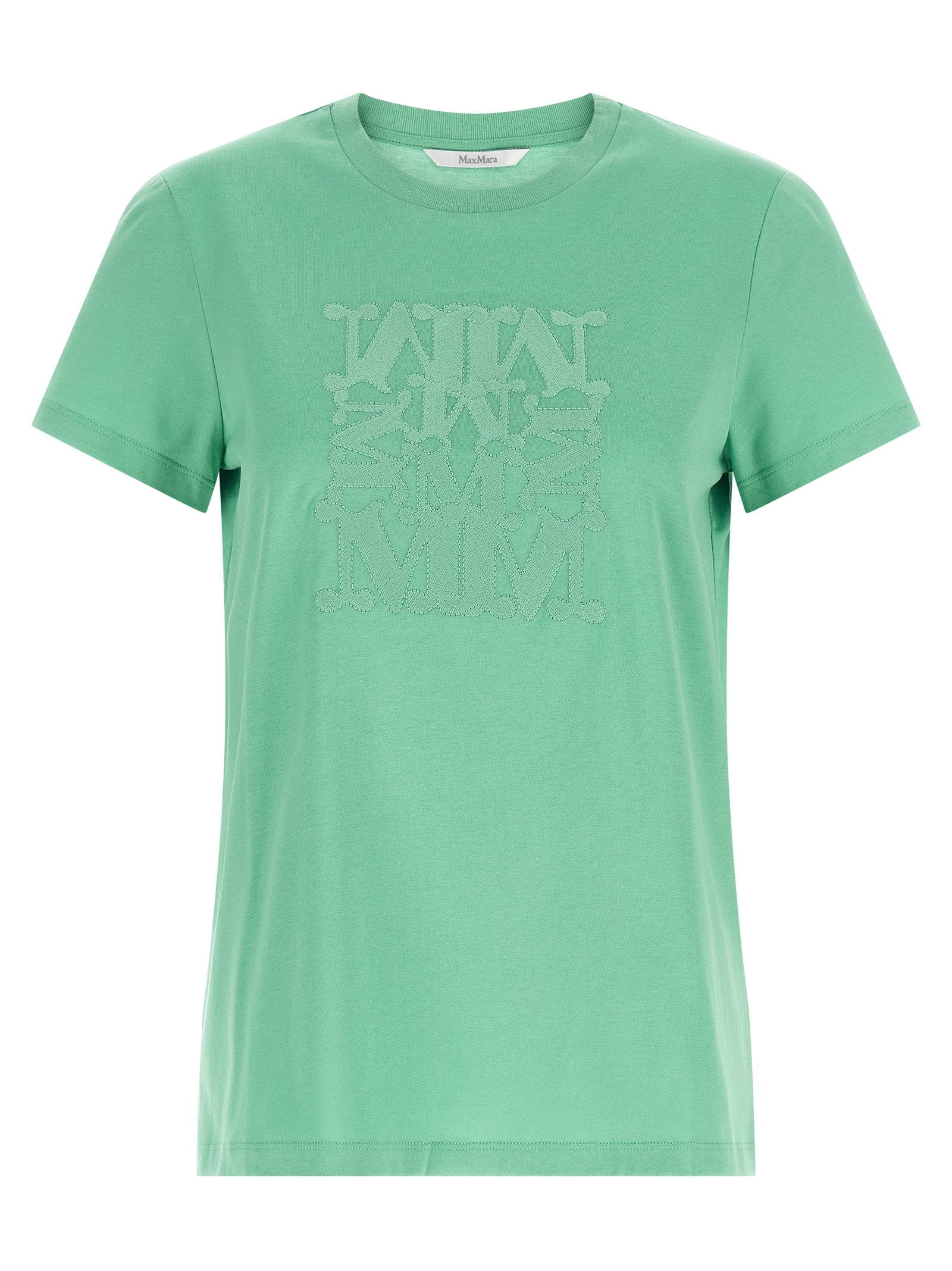 Max Mara 100% cotton t-shirt in green