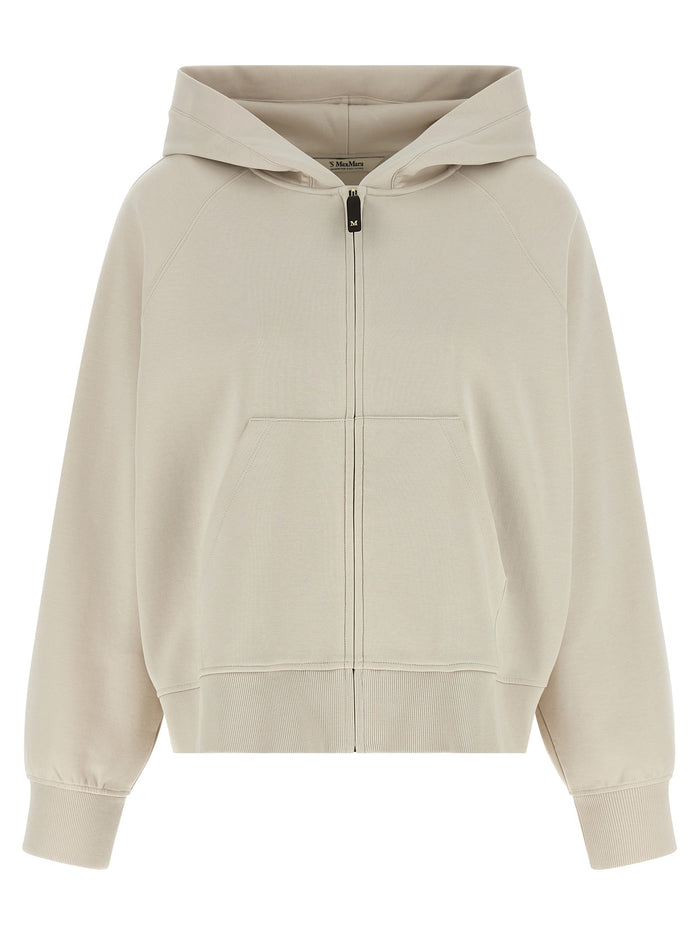 'S Max Mara 78% cotton hoodie in beige