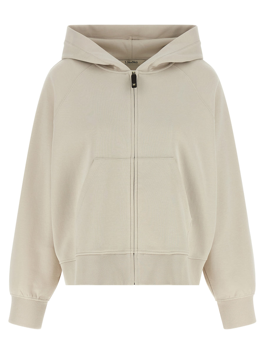 'S Max Mara 78% cotton hoodie in beige
