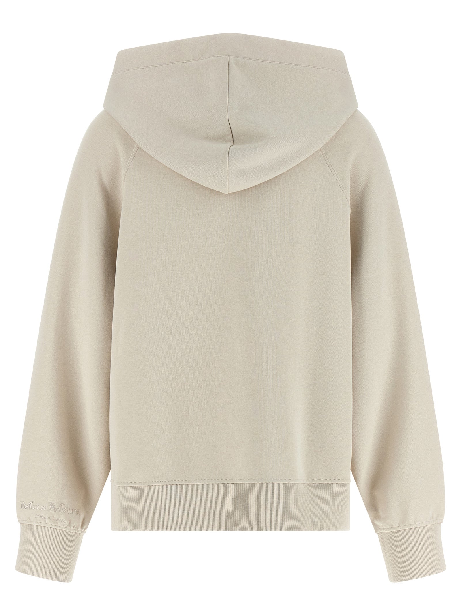 'S Max Mara 78% cotton hoodie in beige — view 2