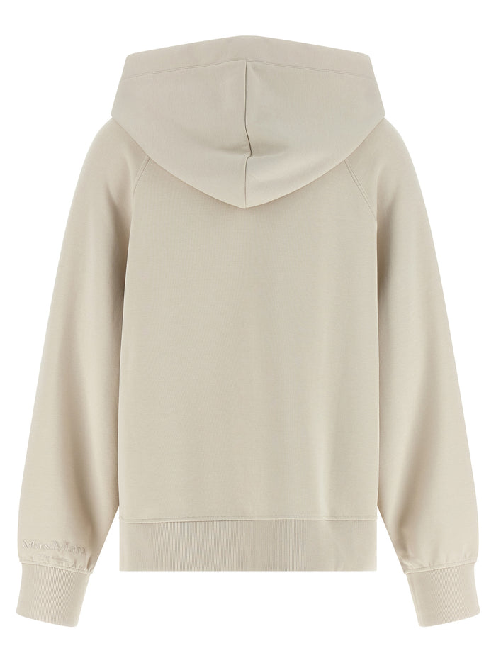 'S Max Mara 78% cotton hoodie in beige — view 2