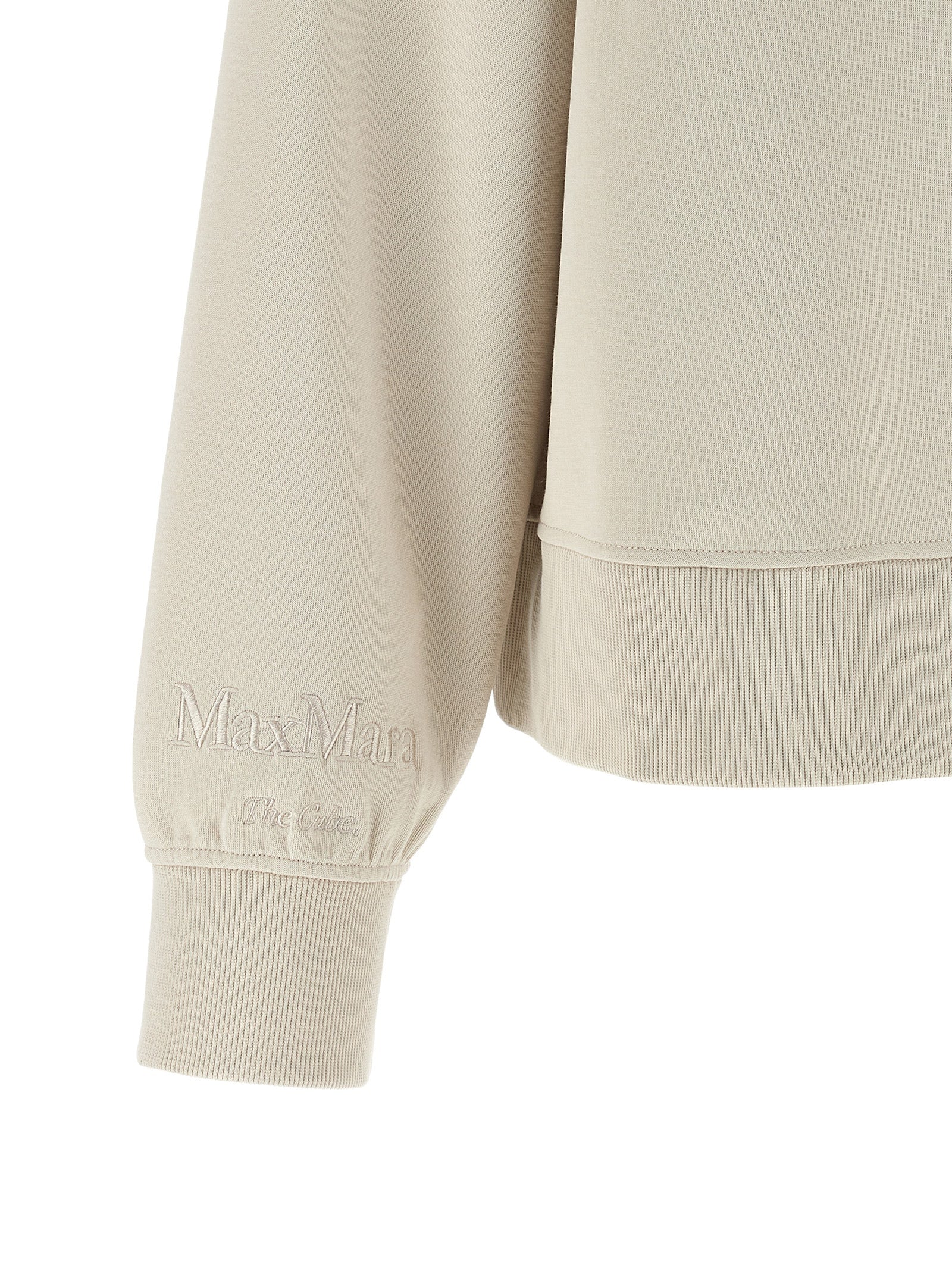 'S Max Mara 78% cotton hoodie in beige — view 4