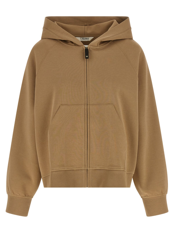 'S Max Mara 78% cotton hoodie in beige