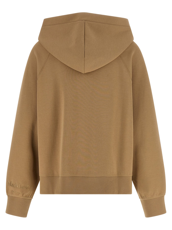 'S Max Mara 78% cotton hoodie in beige — view 2