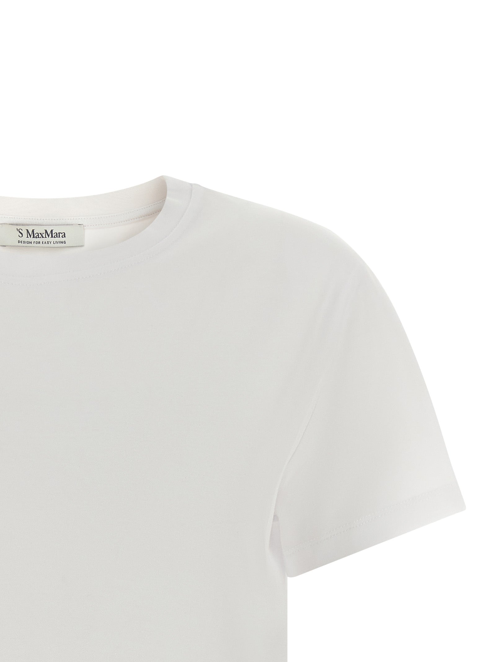 'S Max Mara 100% cotton t-shirt in white — view 3