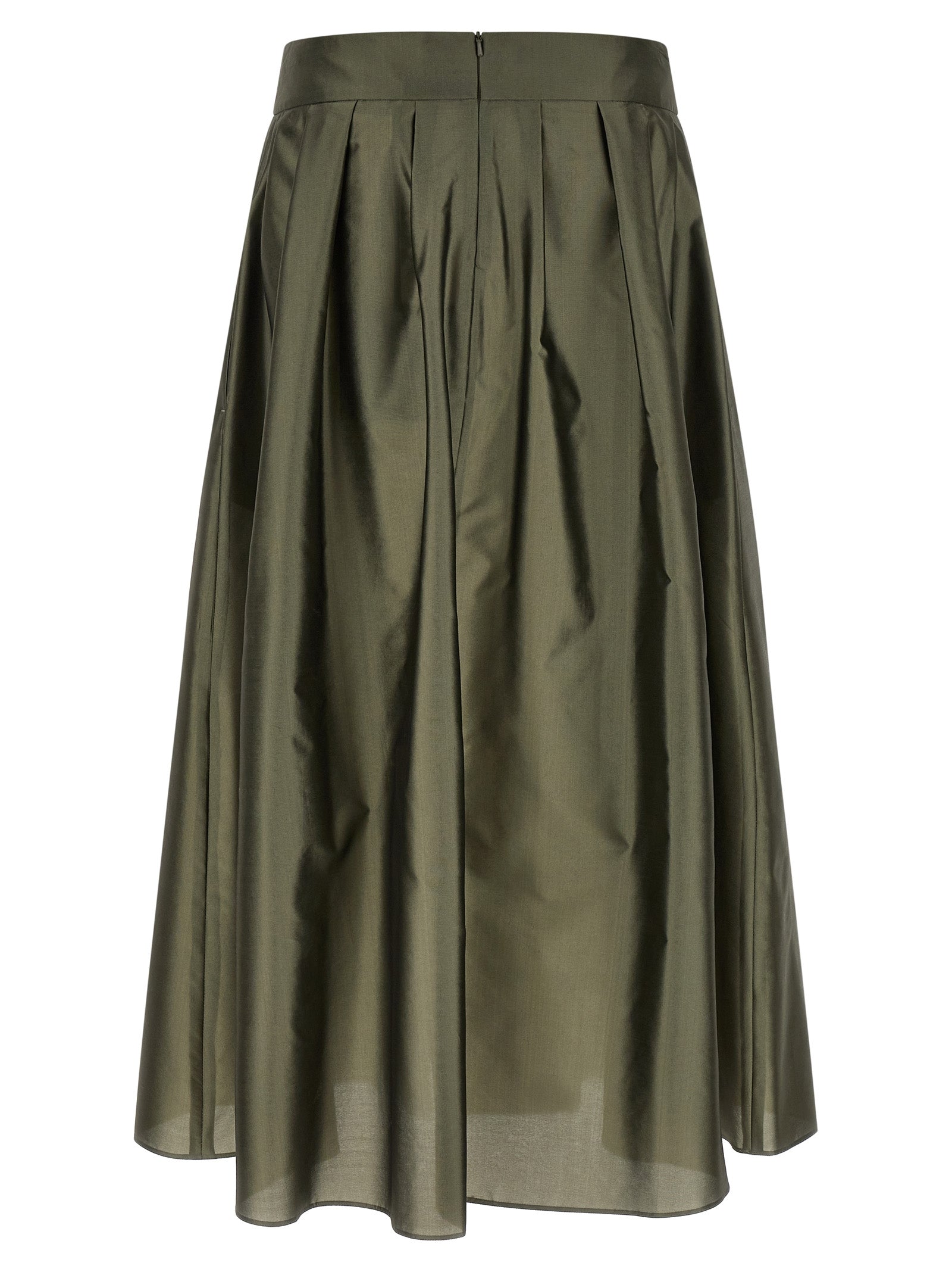 'S Max Mara 71% polyester skirt in green — view 2