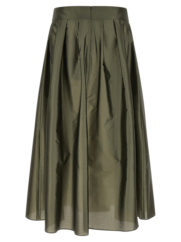'S Max Mara 71% polyester skirt in green — view 2