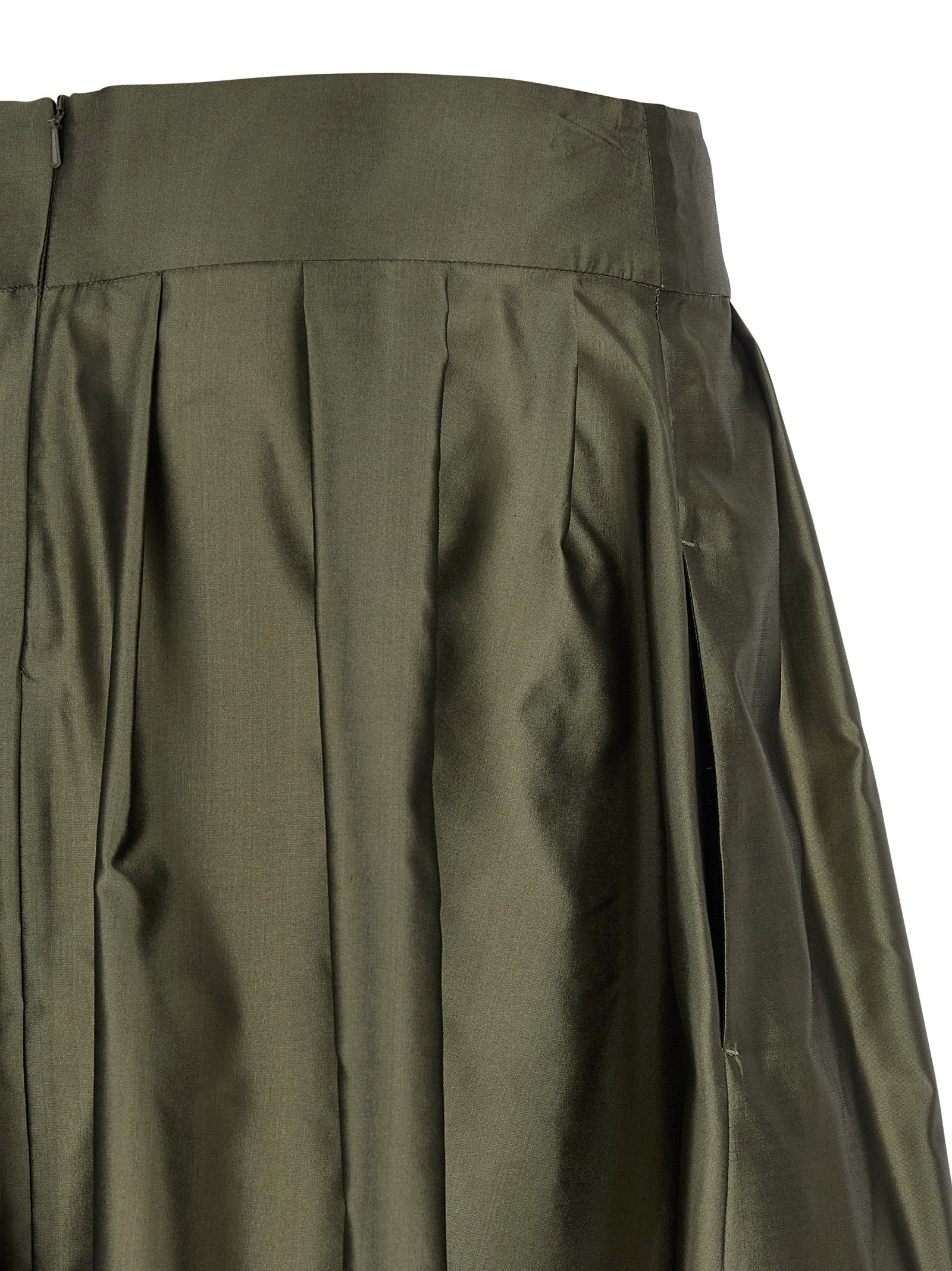 'S Max Mara 71% polyester skirt in green — view 4
