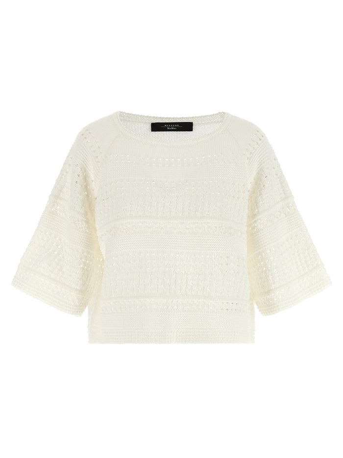 Max Mara 100% Cotton sweater in white