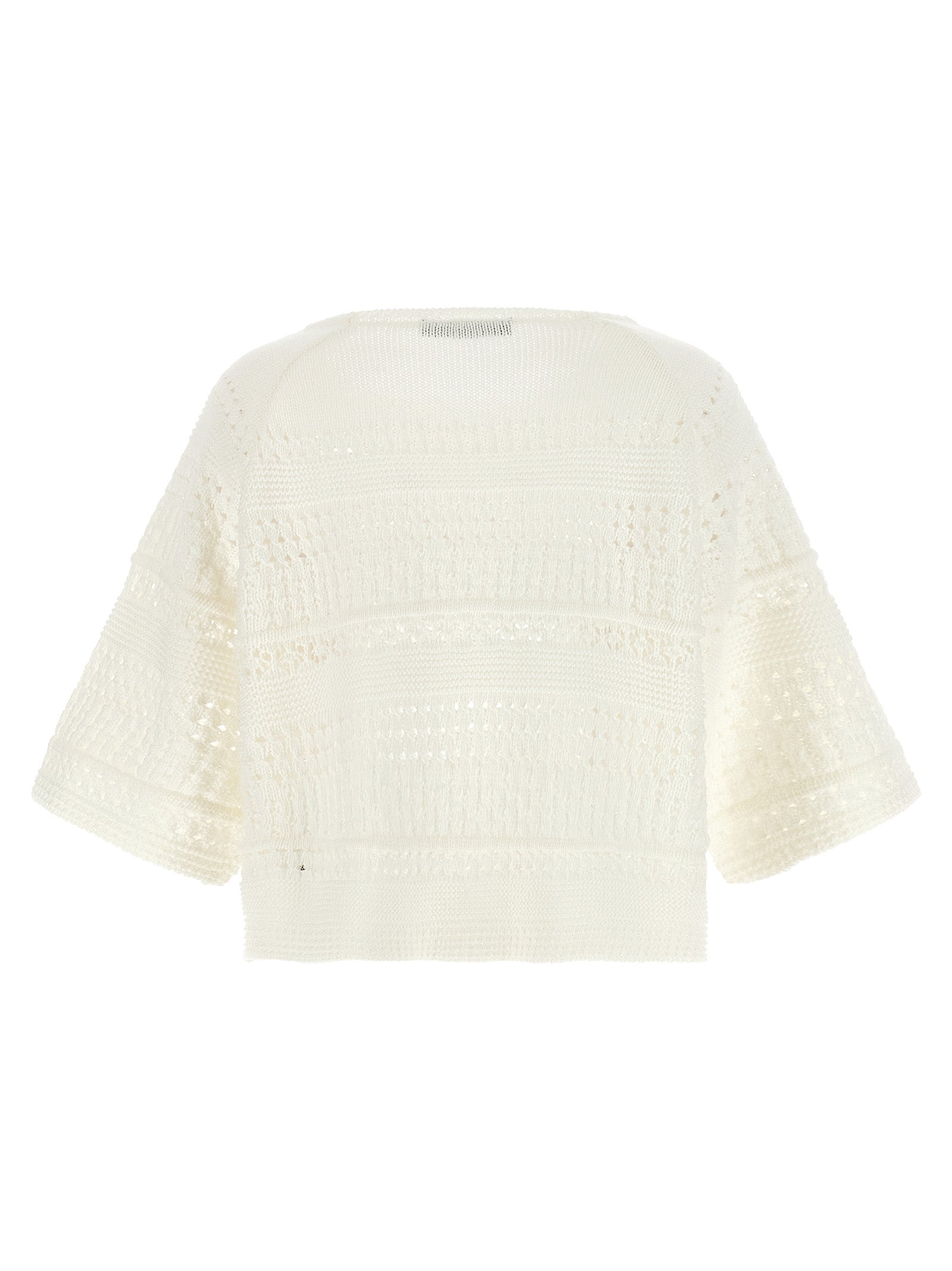 Max Mara 100% Cotton sweater in white — view 2