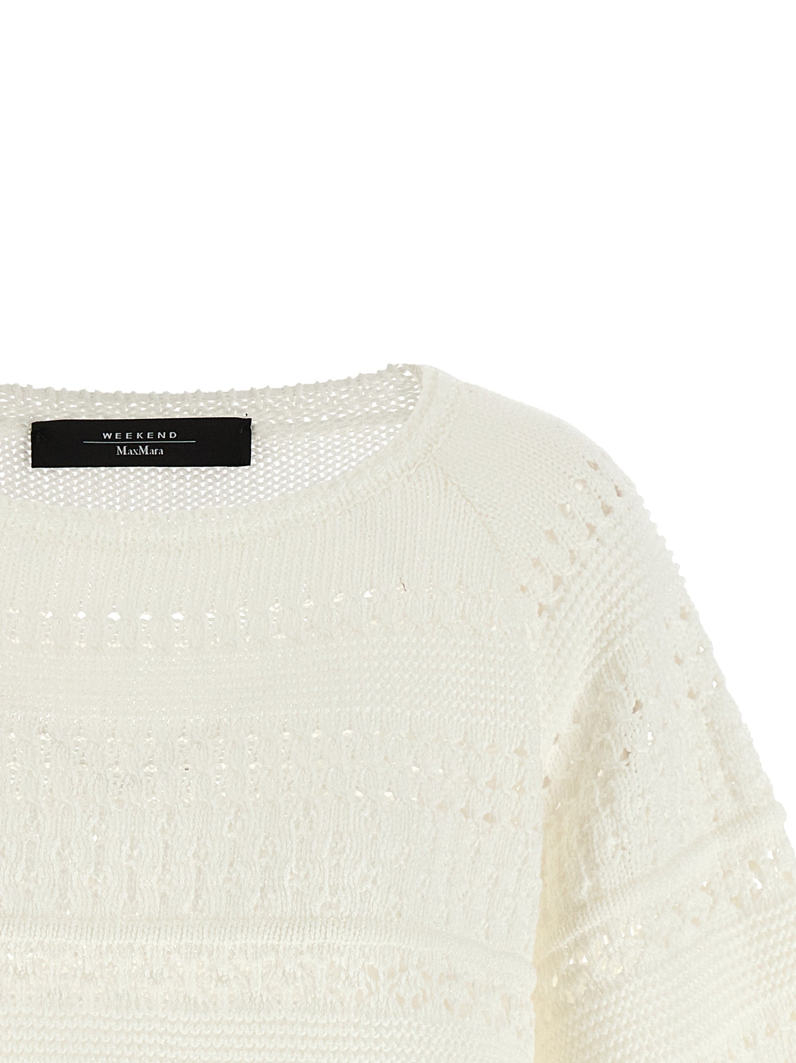 Max Mara 100% Cotton sweater in white — view 3