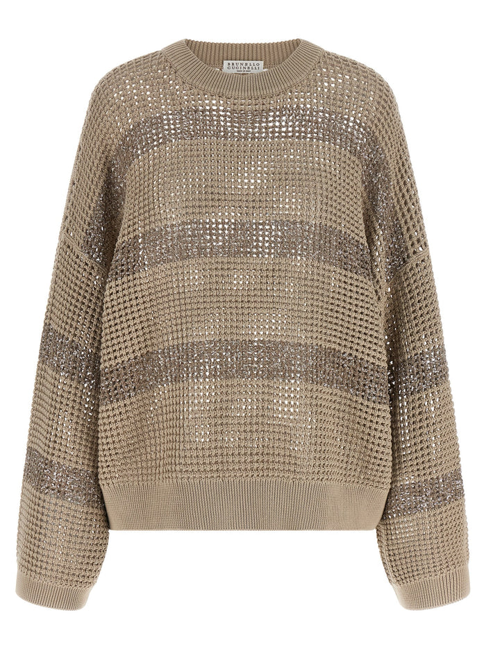 Brunello Cucinelli 100% cotton sweater in gray