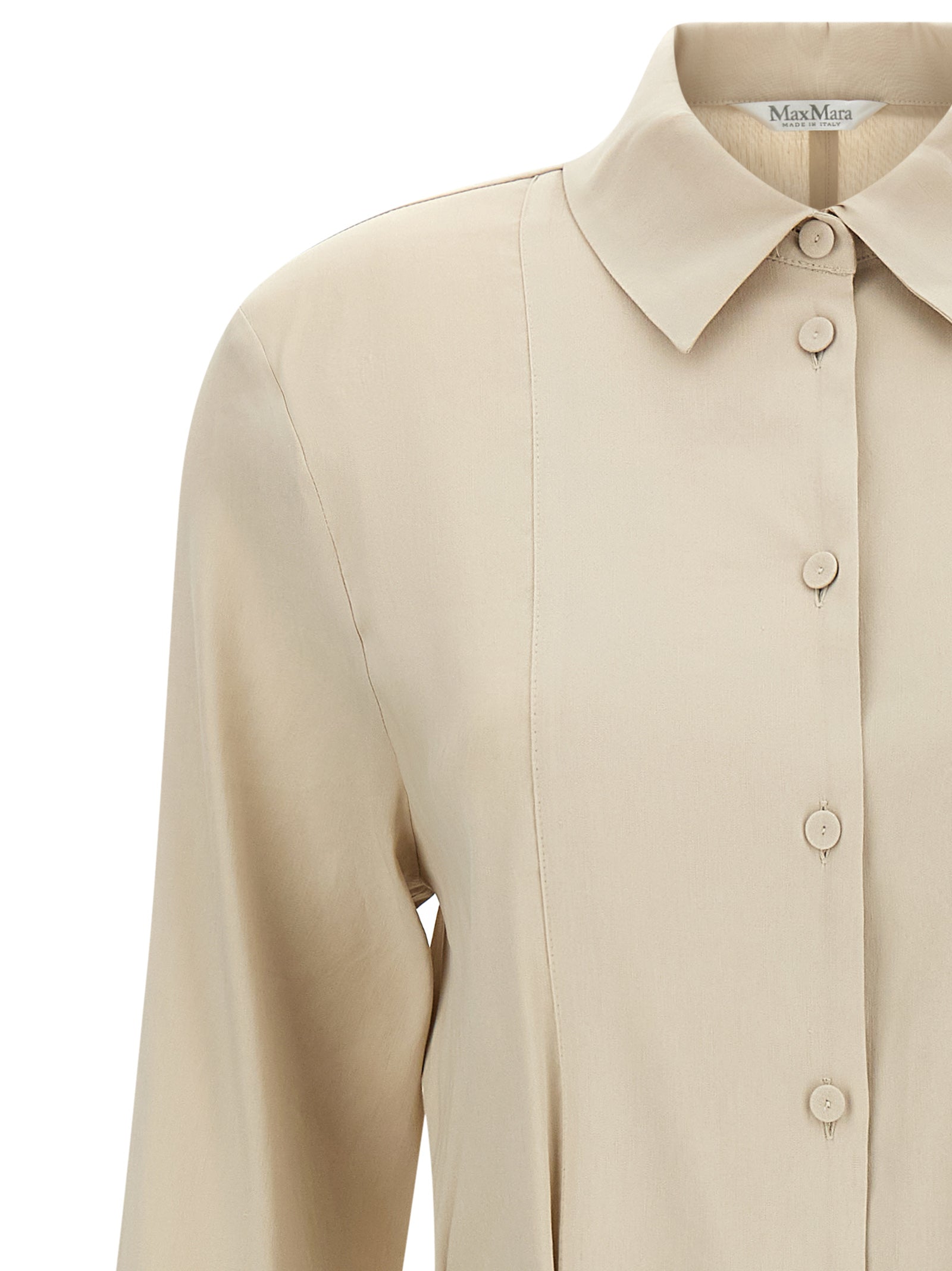 Max Mara 62% Linen dress in beige — view 3