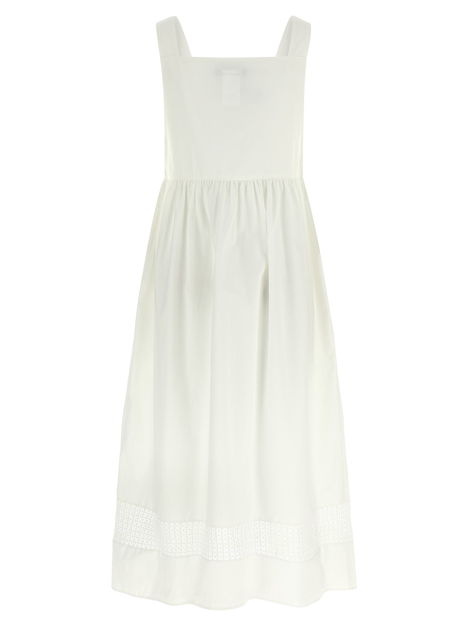 Max Mara 100% cotton dress in white — view 2